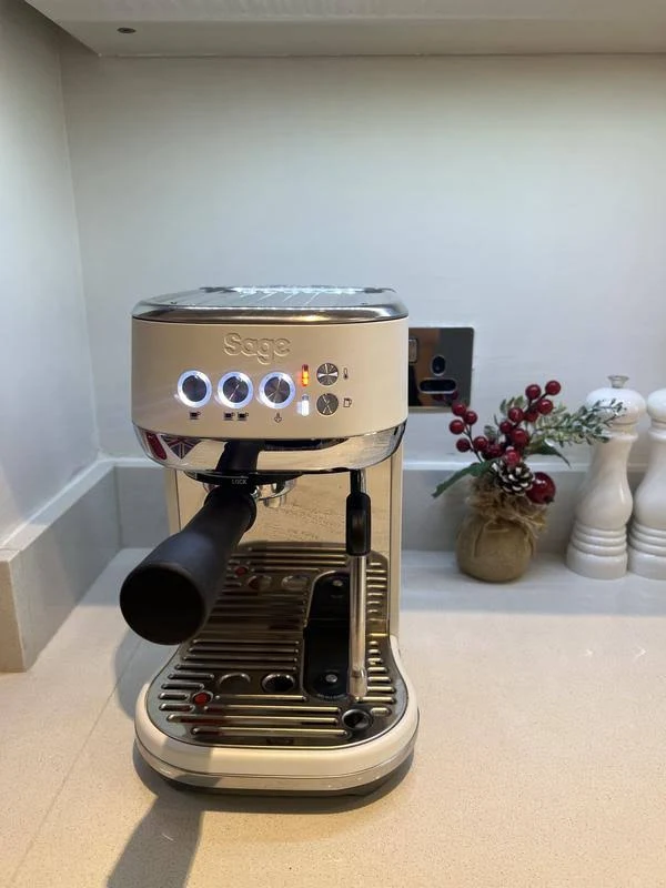 view of our own purchase testing breville bambino plus espresso coffee machine budget coffee machine australia unboxing package arrival several weeks to months