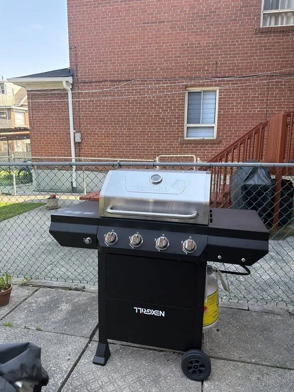 view of our own purchase testing nexgrill ranger 4 burner gas bbq budget bbq australia unboxing package arrival several weeks to months