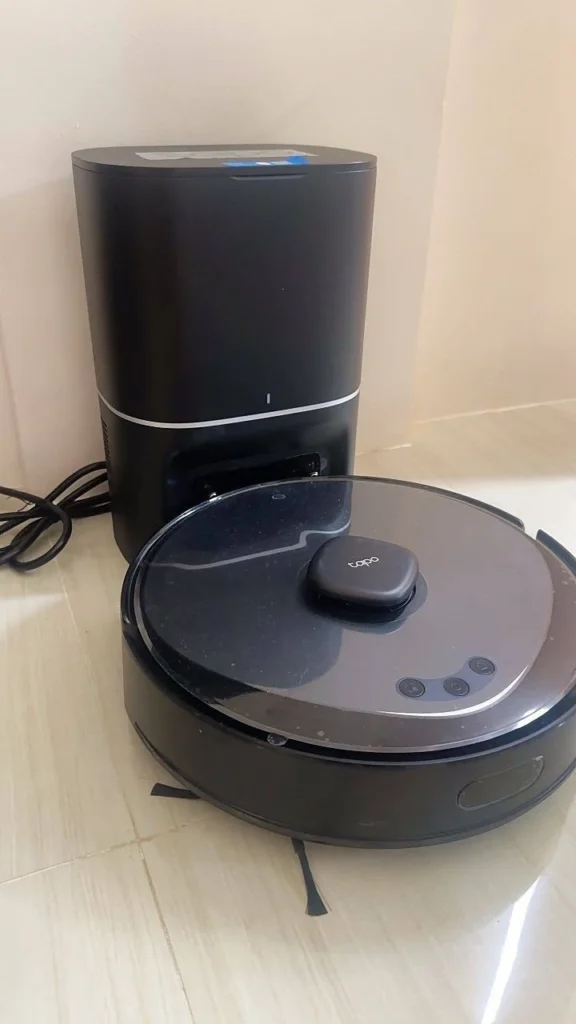 view of our own purchase testing tp link tapo rv30 max plus budget robot vacuum australia unboxing package arrival several weeks to months
